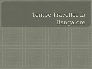tempo traveller in bangalore