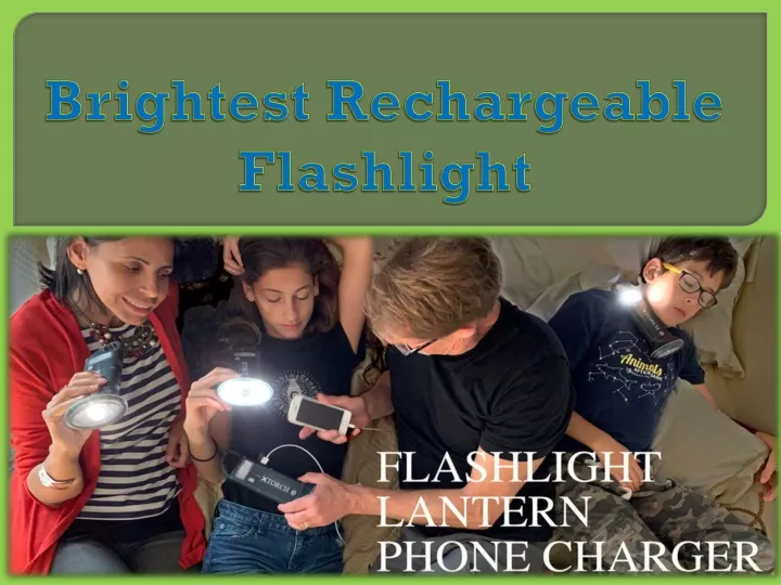 brightest rechargeable flashlight
