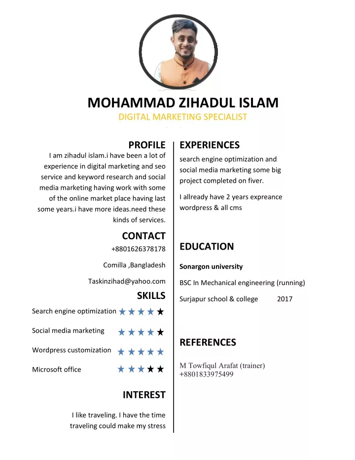 mohammad zihadul islam mohammad zihadul islam