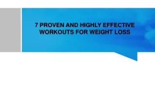 7 proven and highly effective workouts for weight loss