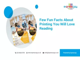 Few Fun Facts About Printing You Will Love Reading