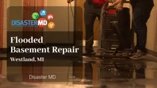 Quickly Restore and Clean Basement Flood - Disaster MD