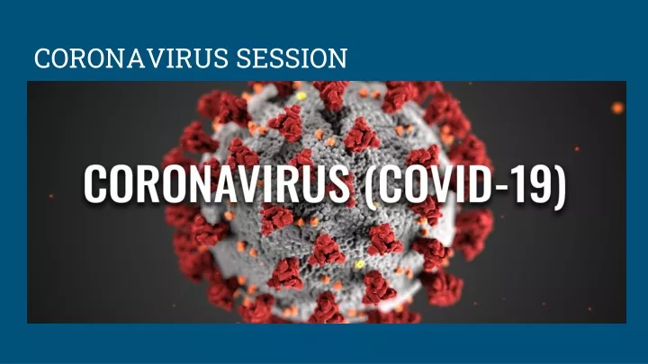 coronavirus session