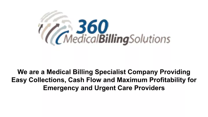 we are a medical billing specialist company