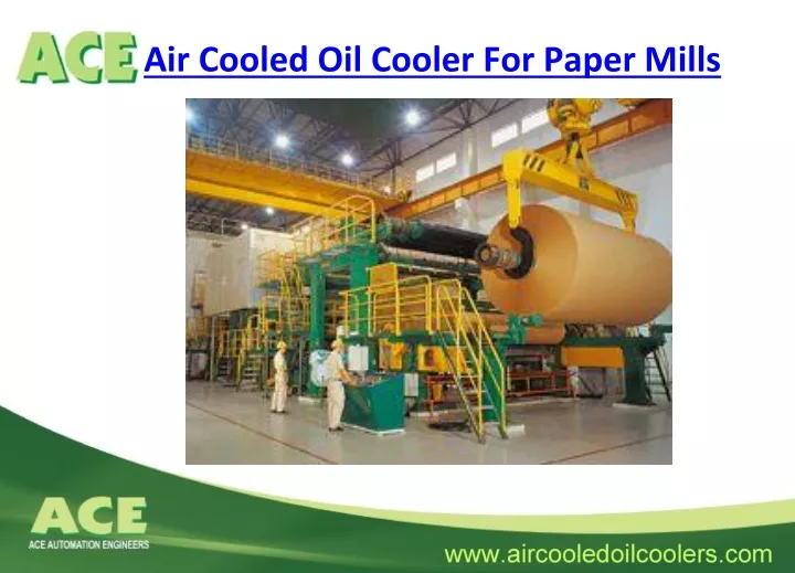 air cooled oil cooler for paper mills