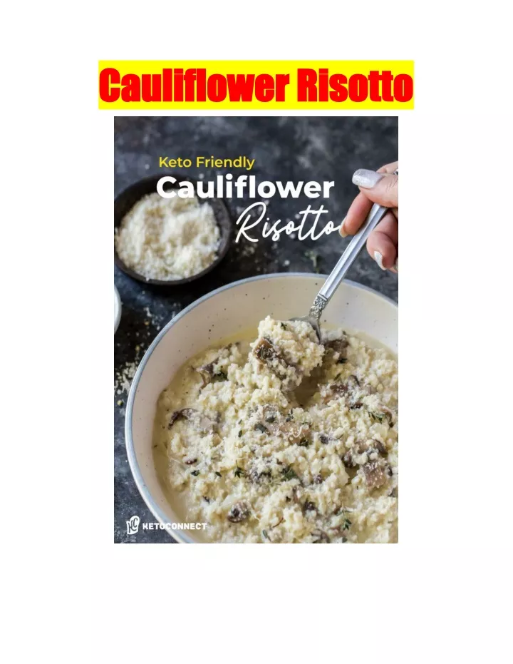 cauliflower risotto cauliflower risotto