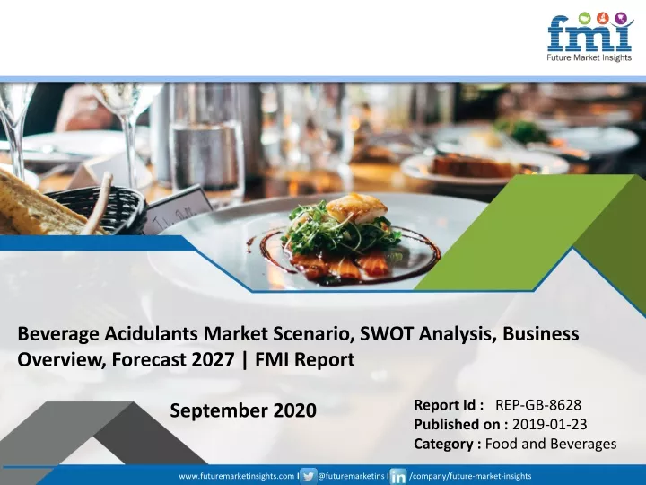 beverage acidulants market scenario swot analysis