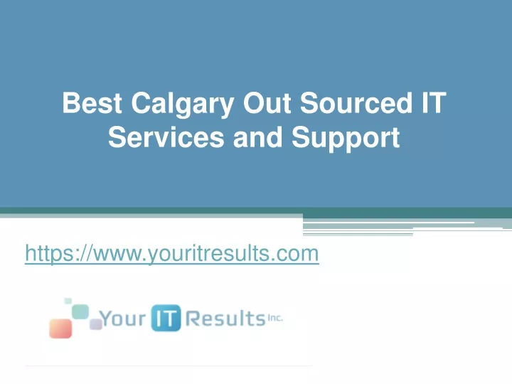 best calgary out sourced it services and support