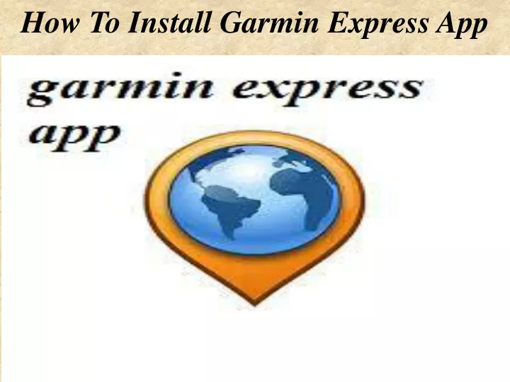 how to install garmin express app