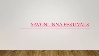 savonlinna festivals