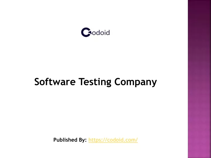 software testing company published by https