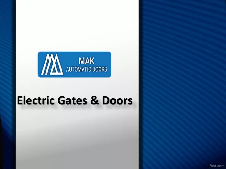 electric gates doors