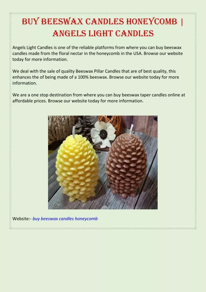 buy beeswax candles honeycomb angels light candles
