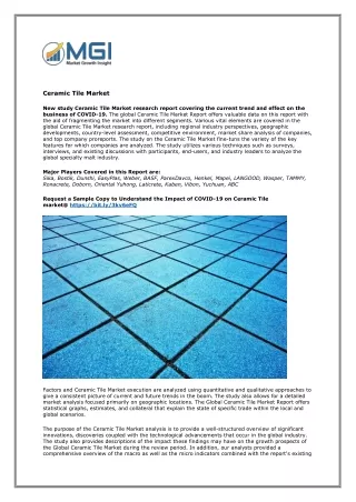 ceramic tile market