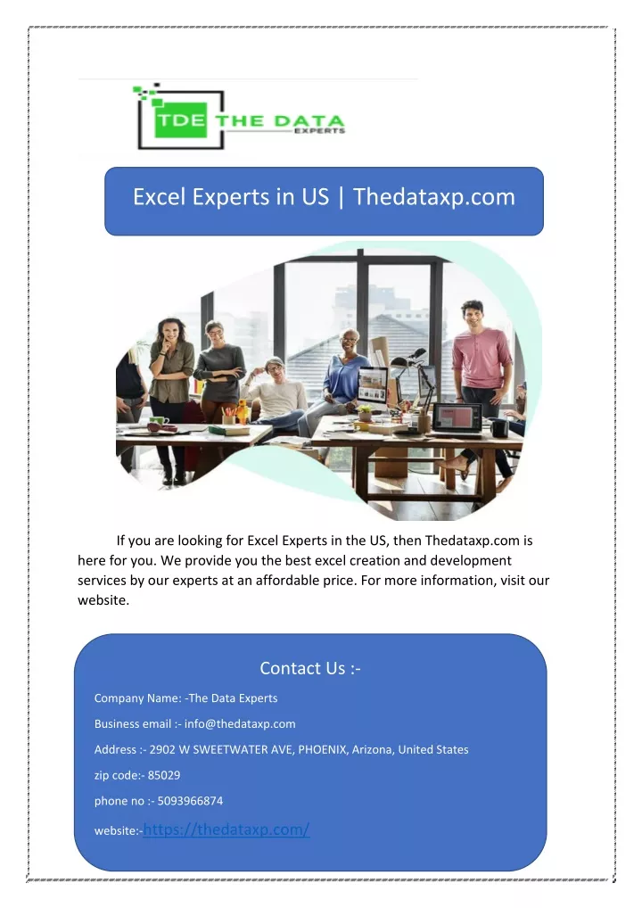 excel experts in us thedataxp com