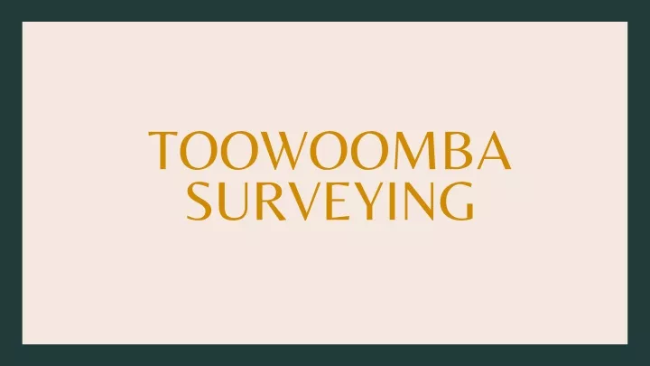 toowoomba surveying