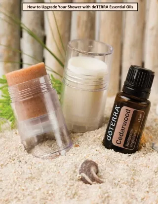 how to upgrade your shower with doterra essential