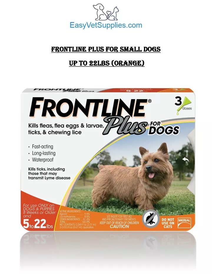 frontline plus for small dogs frontline plus