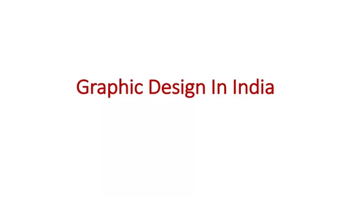 graphic design in india