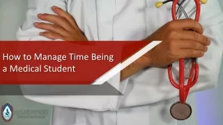 Learn Time Management Being a Medical Student - ASU