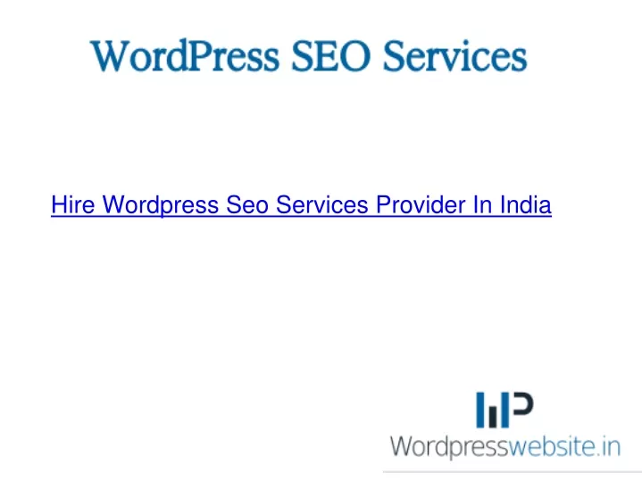 hire wordpress seo services provider in india