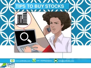 Tips To Buy Stocks In India - SMTI India