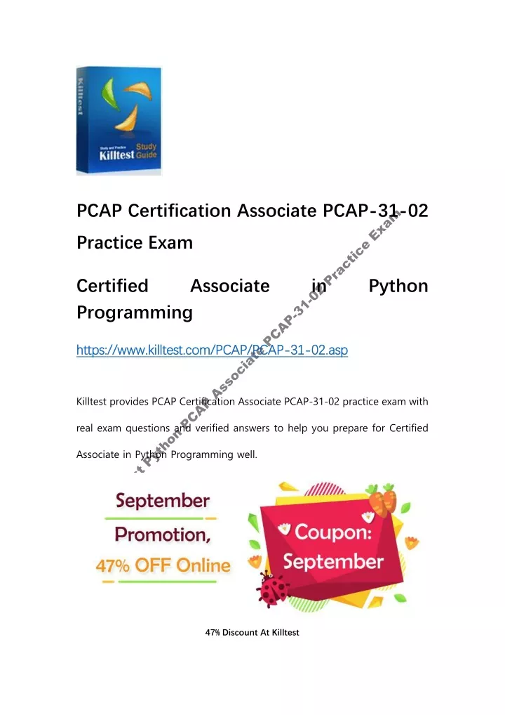 pcap certification associate pcap 31 02
