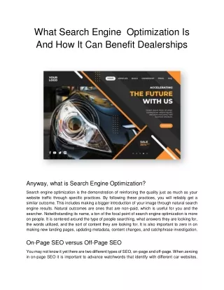 what search engine optimization