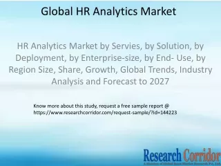 HR Analytics Market by Servies, by Solution, by Deployment, by Enterprise-size, by End- Use, by Region Size, Share, Grow