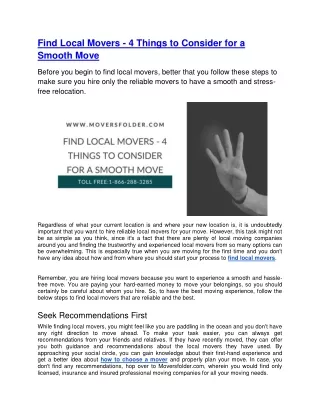 find local movers 4 things to consider