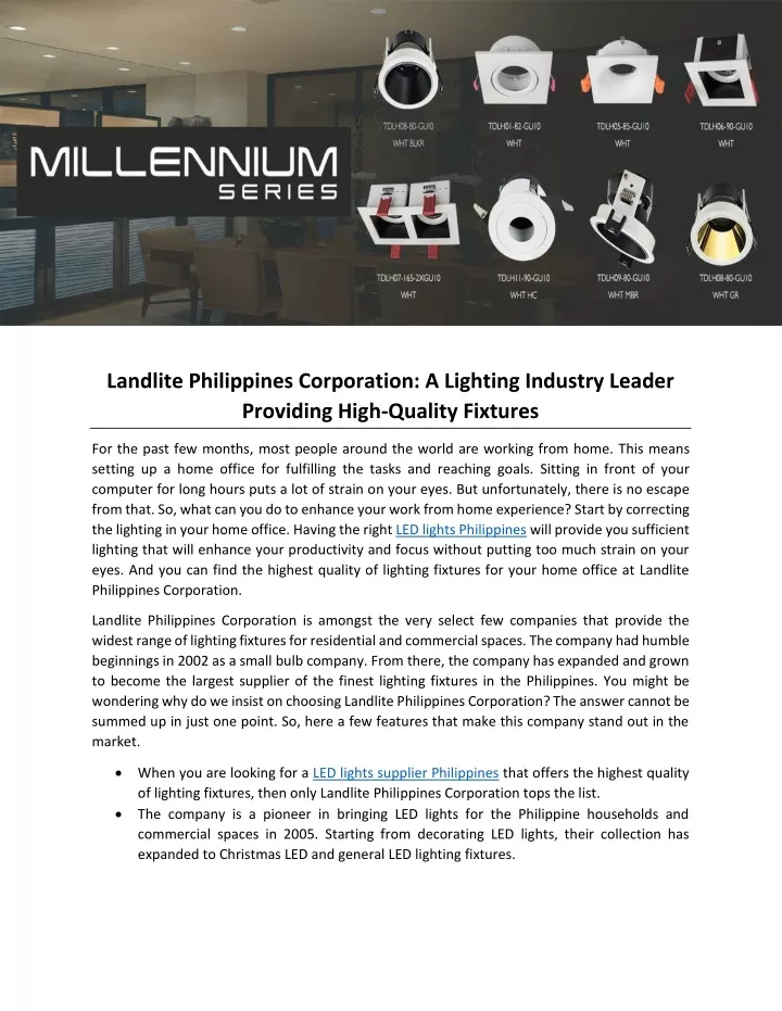 landlite philippines corporation a lighting