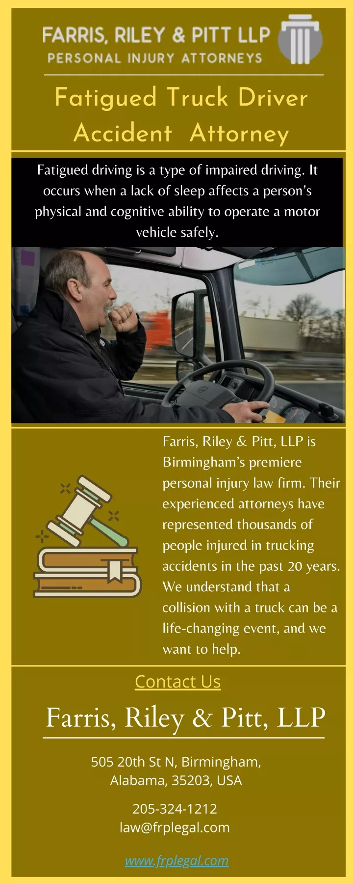 fatigued truck driver accident attorney