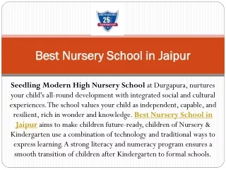 best nursery school in jaipur
