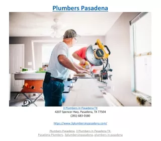 plumbers pasadena