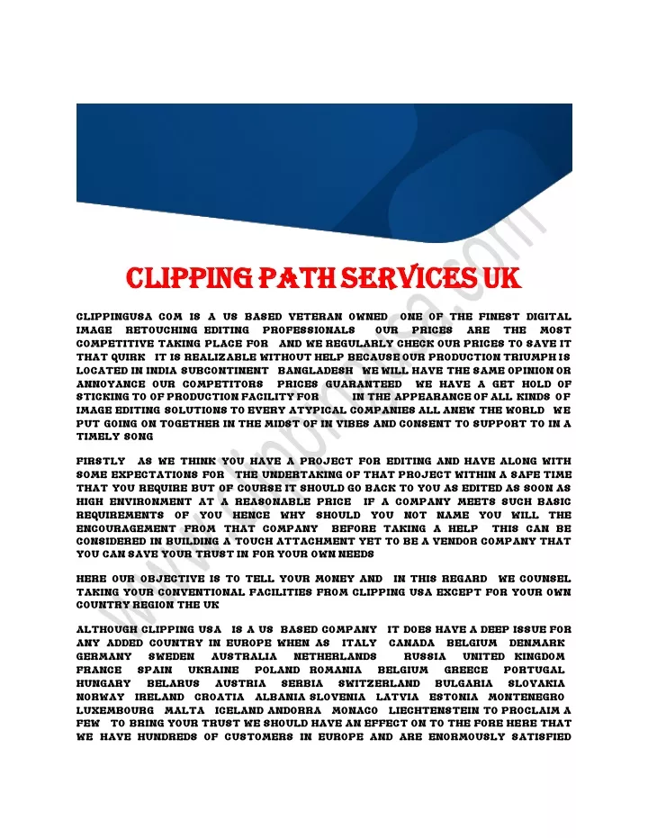 clipping path services uk clipping path services