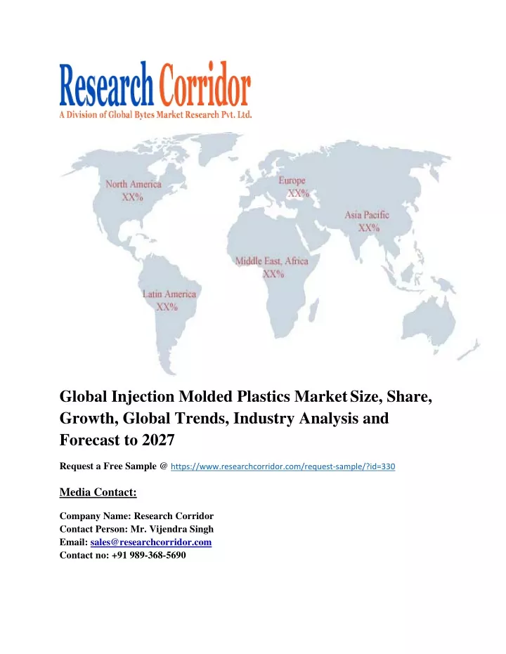 global injection molded plastics market size