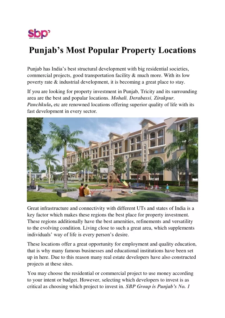 punjab s most popular property locations