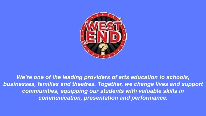 we re one of the leading providers of arts