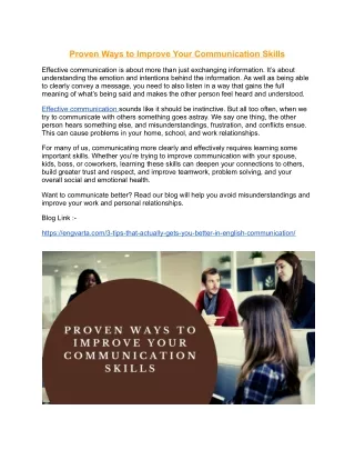 proven ways to improve your communication skills