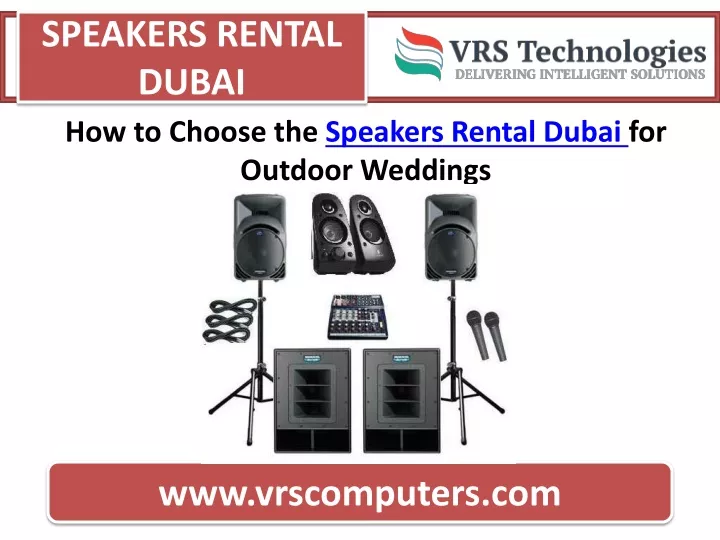 speakers rental dubai