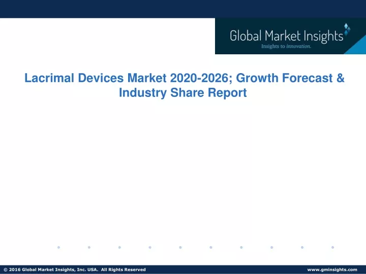 lacrimal devices market 2020 2026 growth forecast