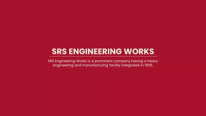 srs engineering works