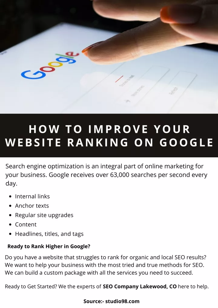 how to improve your website ranking on google