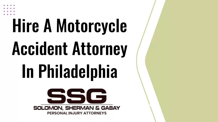 hire a motorcycle accident attorney