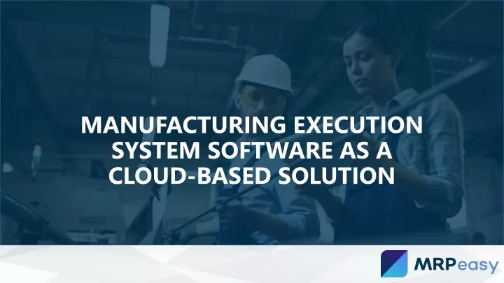 manufacturing execution system software