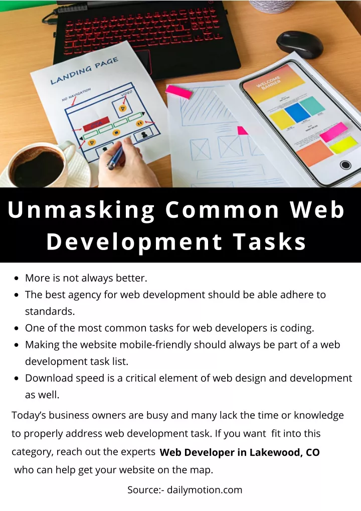 unmasking common web development tasks