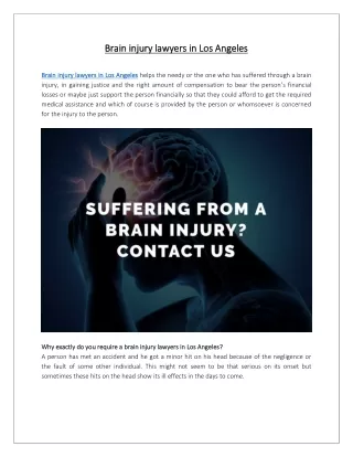 Brain injury lawyer in Los Angeles | Grey Law