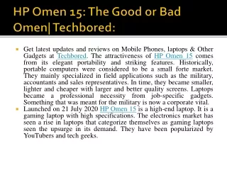 HP Omen 15: The Good or Bad Omen| Techbored: