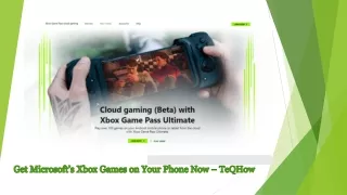 Now you Can Access Your Xbox One games to an Android phone at No Cost?