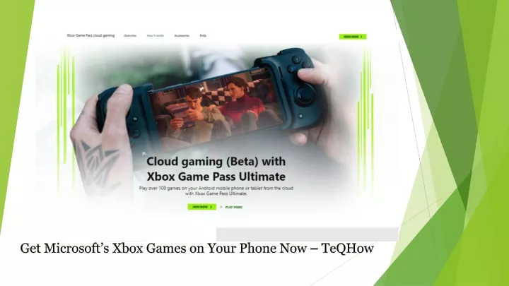 get microsoft s xbox games on your phone